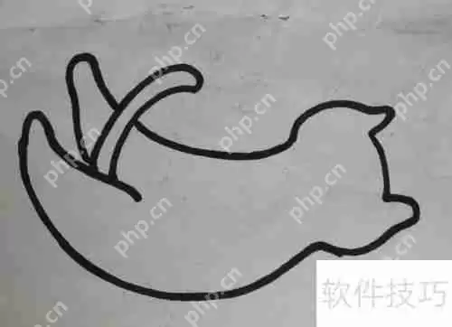 简单又可爱的猫的简笔画，学会画猫只需要5分钟！