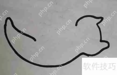 简单又可爱的猫的简笔画，学会画猫只需要5分钟！