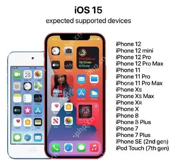 苹果ios15系统哪些手机支持升级