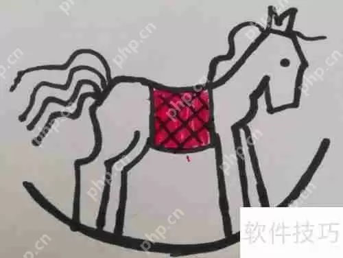 简笔画木马的画法教程