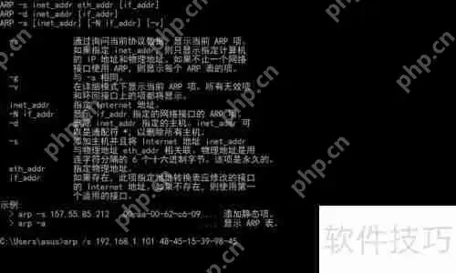 掌握网络管理技巧：深入解析ARP命令的使用方法
