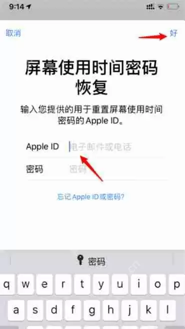苹果屏幕使用时间密码忘了怎么办