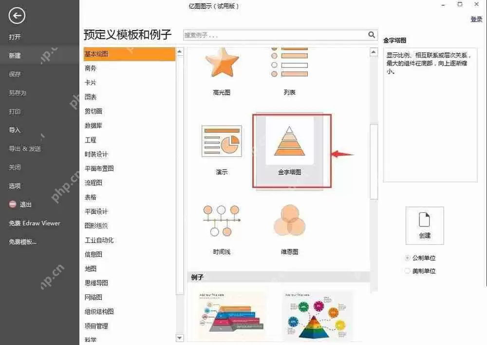 亿图流程图制作软件怎么插入金字塔图？插入金字塔图操作流程解析