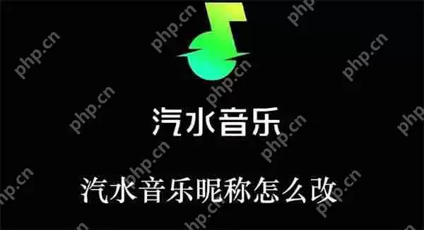 汽水音乐昵称怎么改