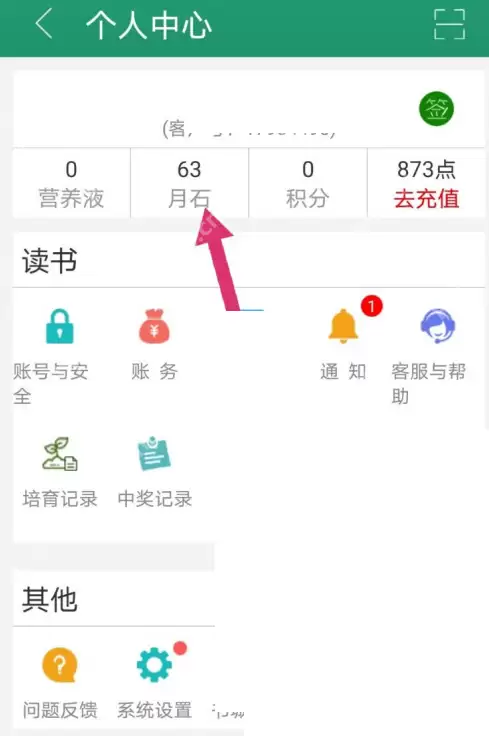 晋江文学城月石记录怎么查看