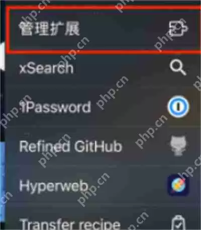 Safari怎么管理扩展