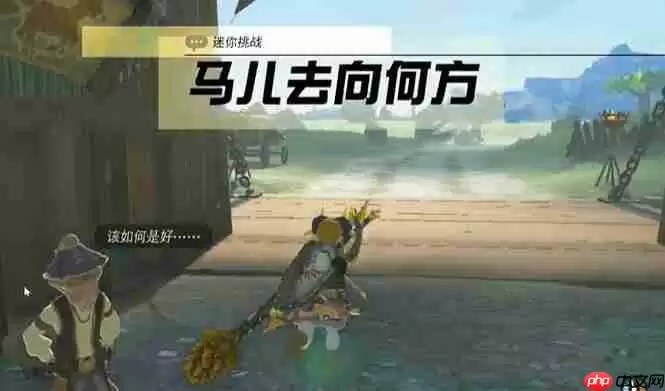 塞尔达中央海拉鲁马儿去向何方怎么过-迷你挑战马儿去向何方攻略