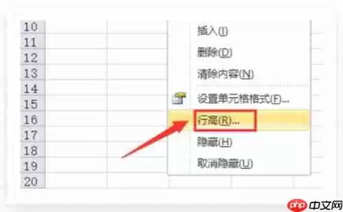 excel行高如何设置?excel行高设置的方法