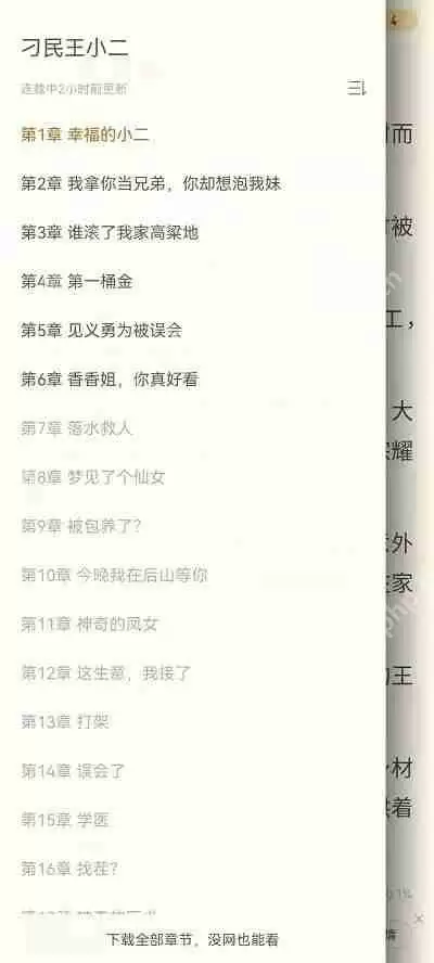 书旗小说怎么看章节列表