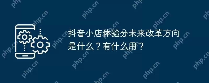 抖音小店体验分未来改革方向是什么？有什么用？