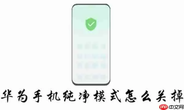 华为手机纯净模式怎么关掉