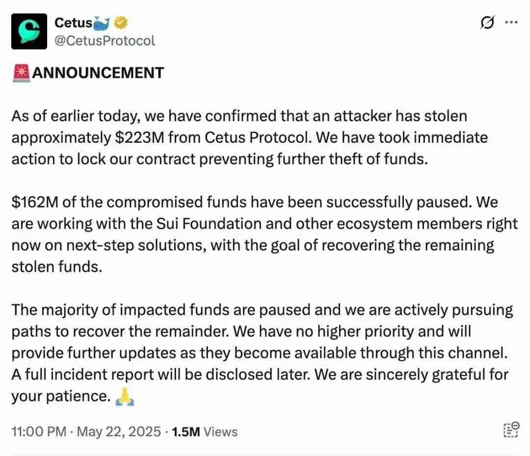 Cetus被盗2.3亿美元,解析攻击手法及资金转移情况 - 菜鸟下载