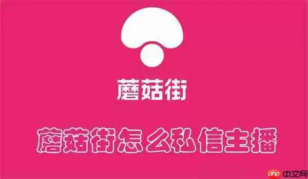 蘑菇街怎么私信主播