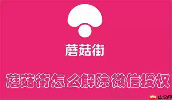蘑菇街怎么解除微信授权