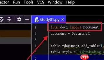 pycharm如何实现创建表格?pycharm实现创建表格的方法
