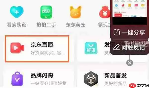 《京东》观看直播方法教程