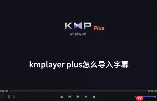 kmplayer plus怎么导入字幕?kmplayer plus导入字幕的操作流程