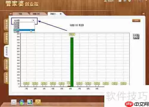管家婆创业版销售图表分析方法