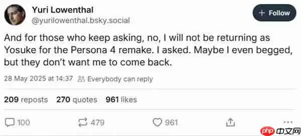 《女神异闻录4》配音演员确认重制版正在开发当中