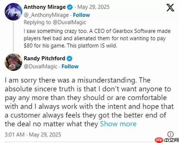 《无主之地4》总裁再发长文致歉：自己的言论被人误解