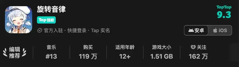 《旋转音律》开启三周年庆典,本体免费下载,新曲、新活动领到手软!