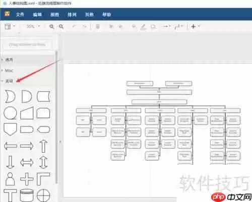 人事组织结构图绘制方法