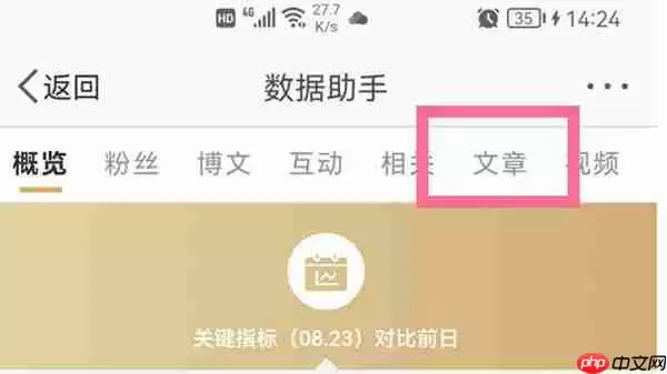 微博怎么查看文章流量数据