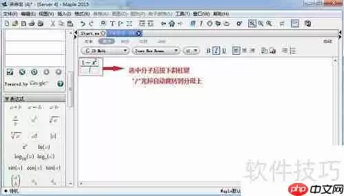 Maple中输入方程的方法