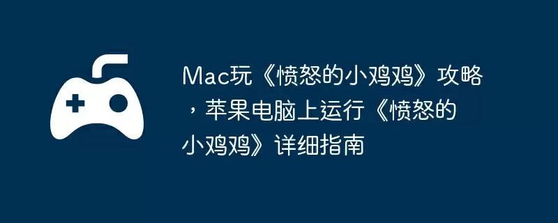 Mac玩《愤怒的小鸡鸡》攻略,苹果电脑上运行《愤怒的小鸡鸡》详细指南