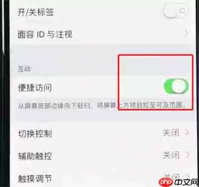 在iphonexr中怎么打开半屏功能？打开半屏功能的方法说明
