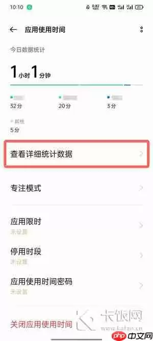 oppo手机可以看一天都在使用什么软件吗