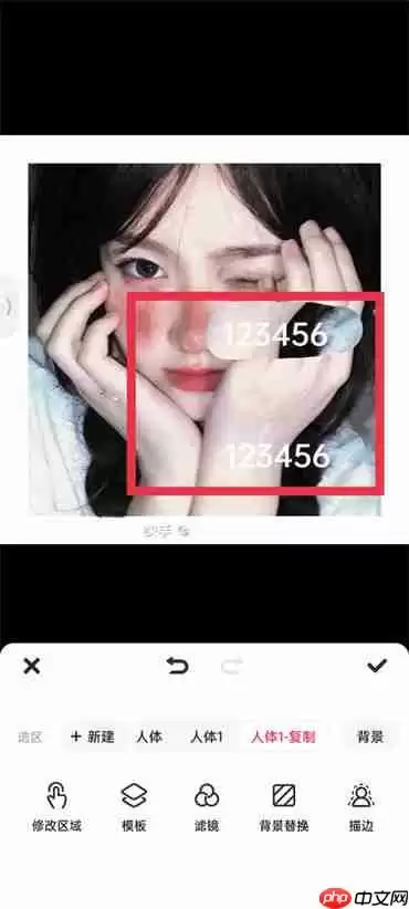 美图秀秀复制图片上的数字怎么弄