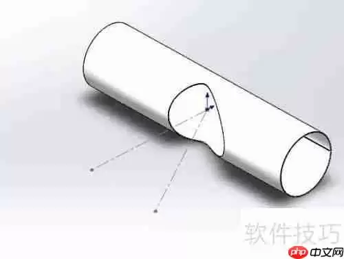 SolidWorks钣金：斜切圆管的制作与展开方法