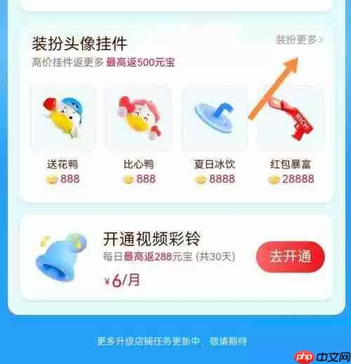 点淘头像挂件在哪里设置