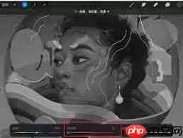 procreate怎么调成黑白色