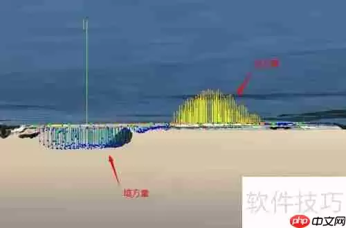 三维影像图上任意多边形土方量计算方法