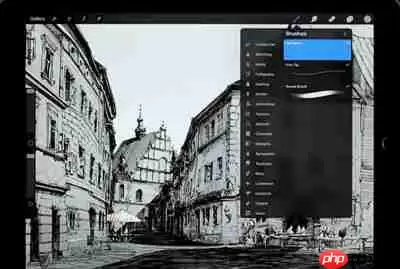 procreate笔刷怎么合并分组