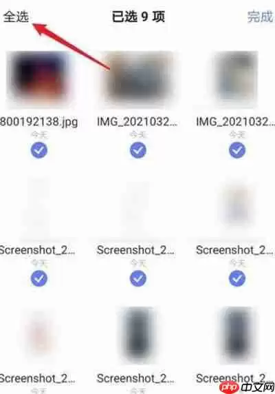 阿里云盘怎么批量删除文件
