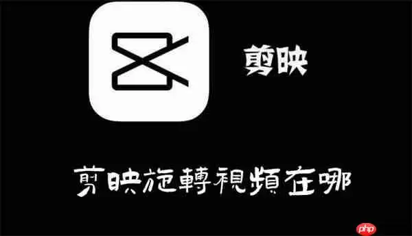 剪映旋转视频在哪