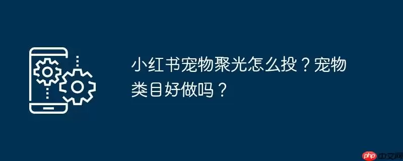 小红书宠物聚光怎么投？宠物类目好做吗？