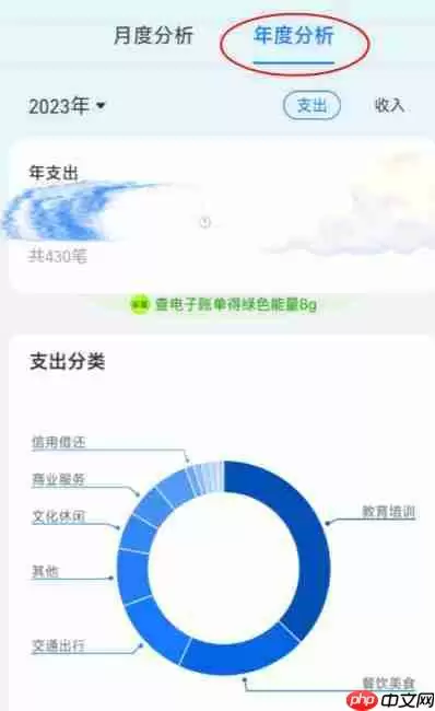 支付宝2025年度账单在哪里查