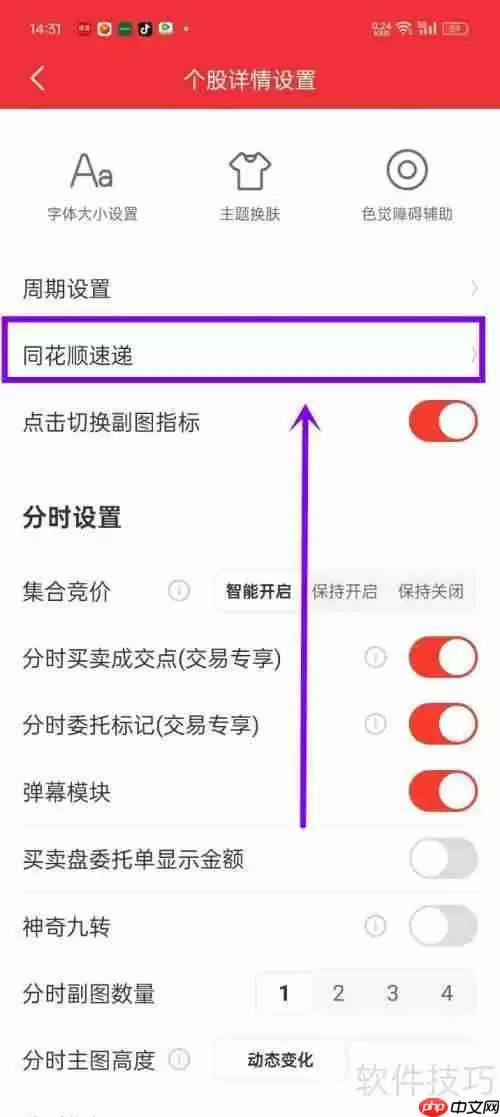 同花顺如何开启快讯功能
