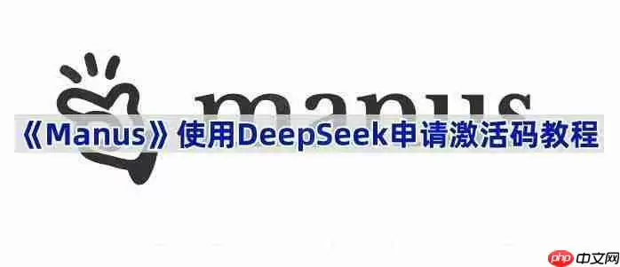 《Manus》使用DeepSeek申请激活码教程