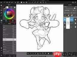 medibang paint如何调色相