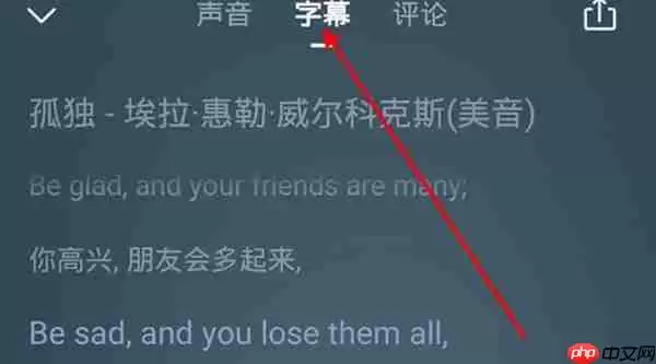 喜马拉雅怎么看字幕