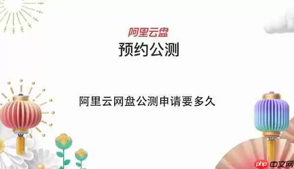 阿里云网盘公测申请要多久