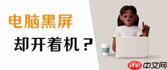 电脑黑屏却开着机怎么回事