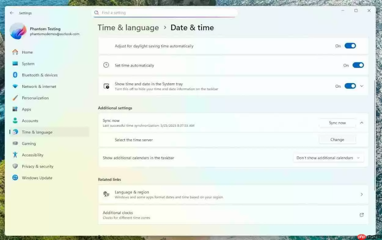微软 Win11 推进淘汰控制面板,时间服务器配置迁移至“设置”