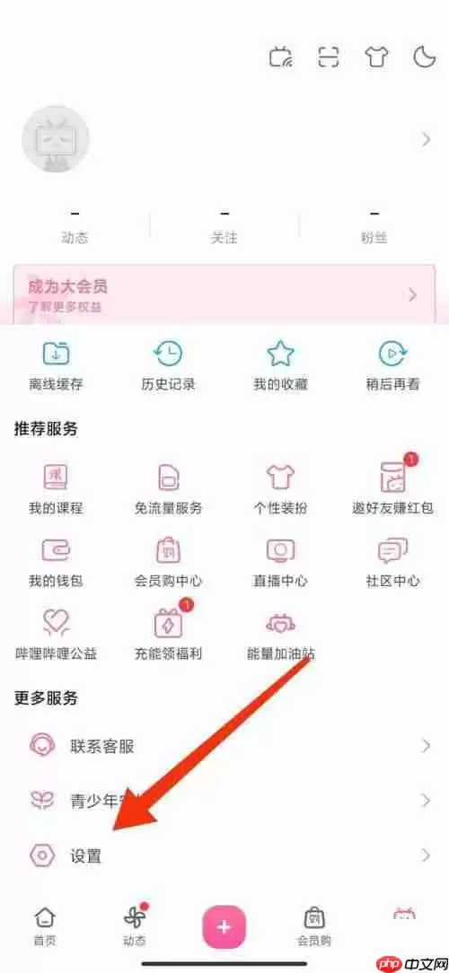 哔哩哔哩截屏分享功能怎么关闭