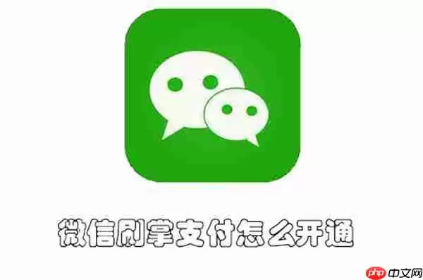 微信刷掌支付怎么开通
